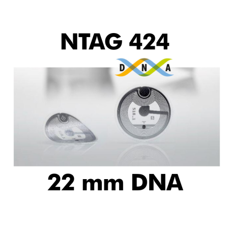 Circus Pro NXP NTAG424 DNA Ø 22 Wet (3 layer) HF-NFC