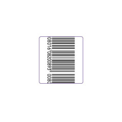 2410 XP - Micro Etichette RF antitaccheggio con finto barcode 23.7 x 25.4 mm