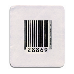 710HA DBC DE 8.2 QRL - RF Anti-theft Labels 34x39mm - Fake barcode