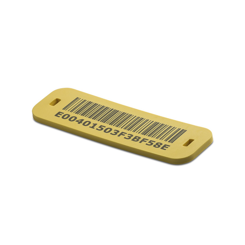 SlimFlex Tag Standard (ICODE SLIx) - Barcode 83/25/3 mm Yellow 6/2.5 mm slot