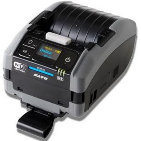 PW208NX 203 dpi with battery, USB, Bluetooth, WLAN, Dispenser, Linerless media operation, Belt Clip